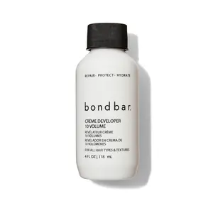 Bondbar 10 Volume Creme Developer, Repairing hair dye for all hair types, CrueltyFree*, ParabenFree, & Vegan, 4 Oz