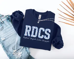Cardiac Sonographer T-Shirt OR Sweatshirt , Ultrasound Shirt, Ultrasound Tech Tshirt, Gift for Ultrasound Graduate, Floral RDCS Echo Tech Cotton