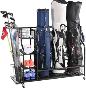 SAVEYOUR Extra Large Golf Bag Organizer Rack | Garage Storage for Golf Bags, Clubs & Accessories