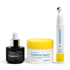 Anti-Aging Set - Volufiline Wrinkle Minimizing Serum + Niacinamide Brightening Ampoule + Glow Radiance Moisturizer