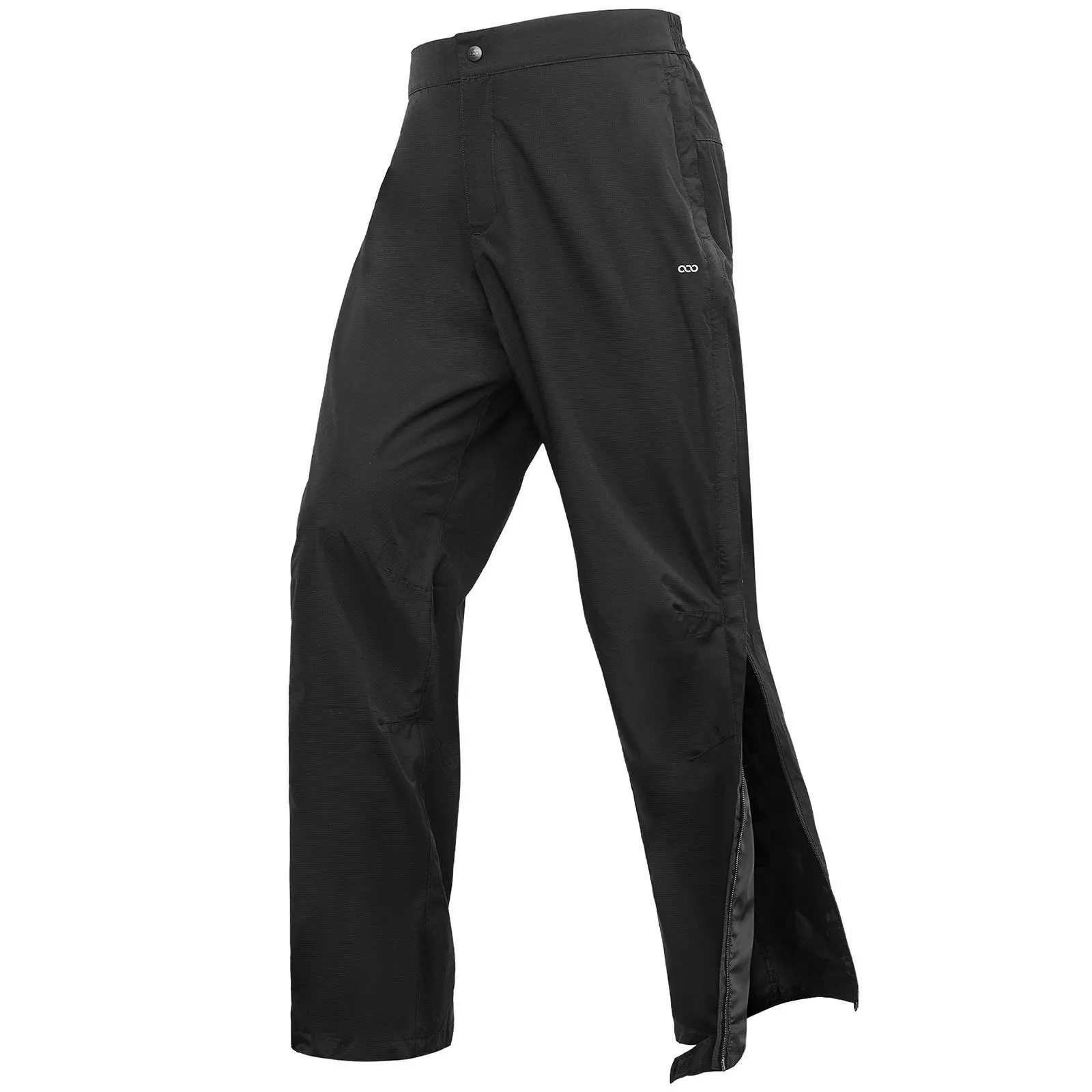 33,000ft Men's Full Zip Rain Pants Waterproof Rain Over Pants, Windproof Outdoor Pants for Hiking, Fishing, Golf
