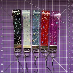 Kpop Lightstick Strap - Jelly Star Transparent Wristlet Keychain