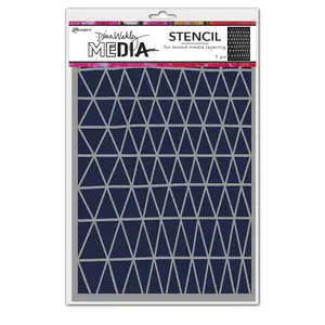 Dina Wakley Media Stencil Triangle Fence