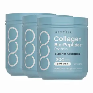 3 Pack NeoCell Collagen Peptides Powder 20oz - Grassfed Protein Supplement BB- Advanced with 18 Essential Amino Acids