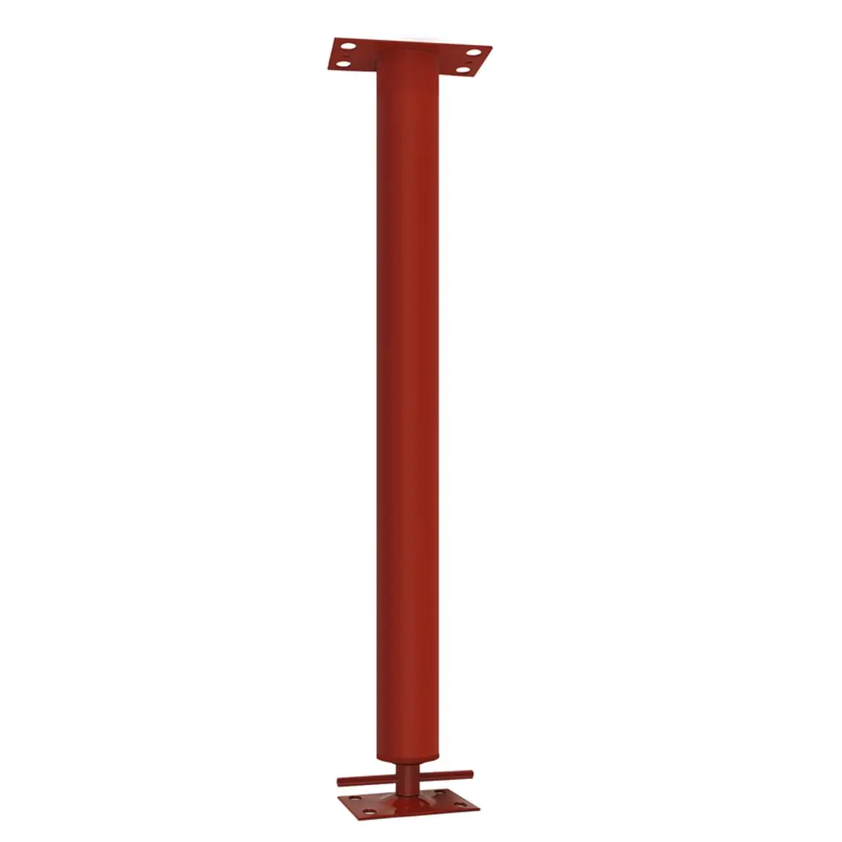 Adjustable Building Support Column with Stainless Steel Handle & Clips, 3" Dia. x 2 ft, 20 in. Min Height, 24700 lbs Capacity, for Outdoor Deck, Basement Beams & Sagging Floor Correction, 11 Gal Compatibility, 11.48 lbs Weight, Floor Support