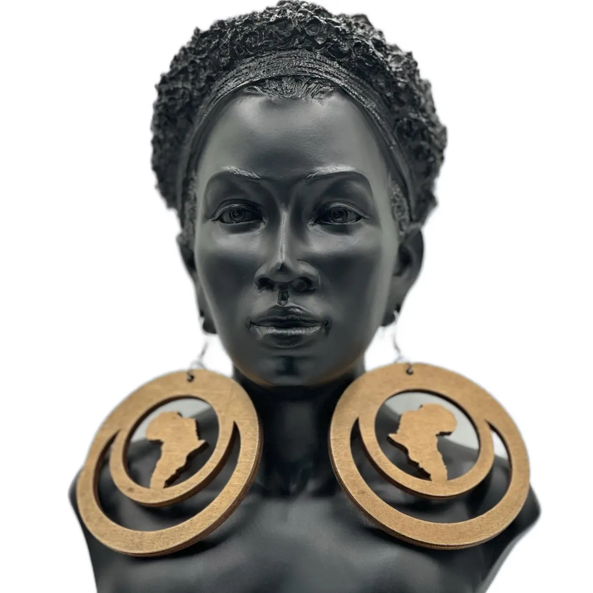 Get Noticed with These Handmade Wood Africa Circle Earrings Ethnic | Perfect Accessory for Everyday and Special Occasions in Fashion Accessories Category