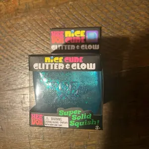Schylling NeeDoh Nice Cube, Glitter & Glow (New) - Asking Price $40