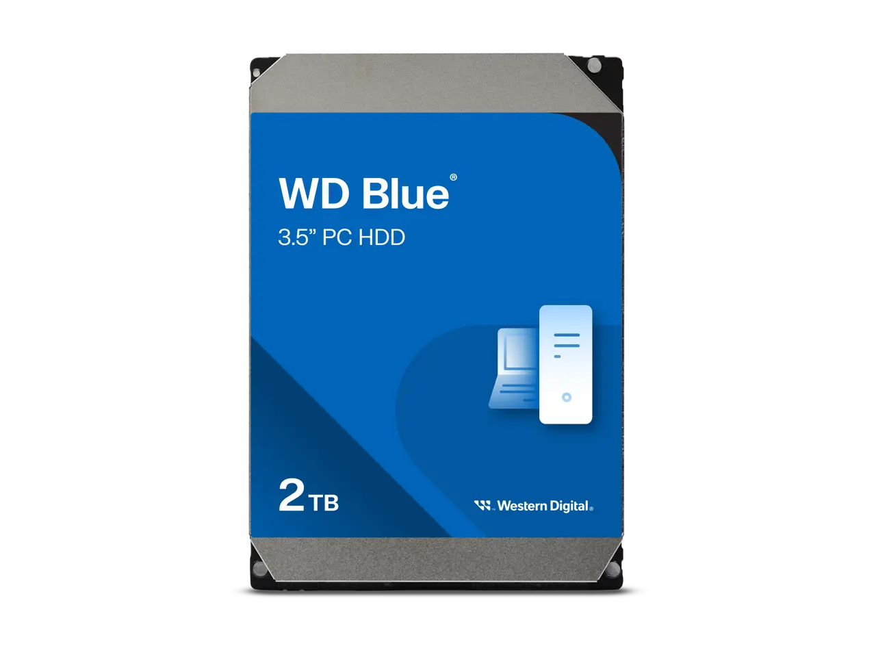 WD Blue 2TB Desktop Hard Disk Drive - 5400 RPM SATA 6Gb/s 64MB Cache 3.5 Inch - WD20EARZ