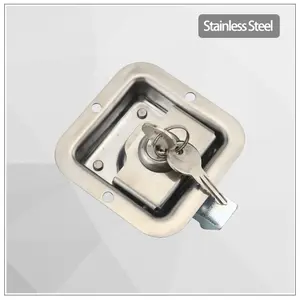 Stainless Steel Box Type Car Door Lock Electric Cabinet Square LockTrailer Engineering Vehicle Toolbox Panel Lock