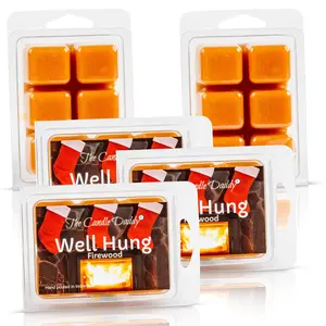 5 Pack - Well Hung - Fireplace Scented Wax Melt Cubes - 2 Ounces x 5 Packs = 10 Ounces