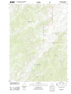 Buck Peak Wyoming USGS Topographic Quadrangle Map, 2012, 1:24000