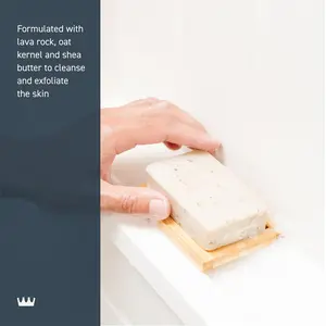 Exfoliating Body Bar for Men, Palo Santo Scent, Multi-Layered Fragrance That Buffs, Cleanses and Hydrates Skin, 5oz