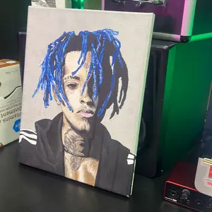 Xxxtentacion Original realism style Acrylic Painting - Handmade Artwork. Will also included a personalized message and signature.