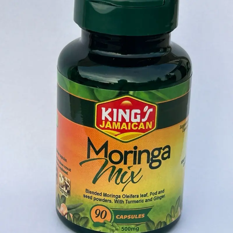 Moringa Mix Capsules - Natural Formula for Healthcare, Supports Immune System, Supports Skin Health - Vitamin Dietary Leaf Fiber
