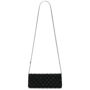 olga berg Kira Hotfix Clutch in Black