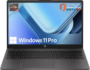 HP 2025 Updated 15.6" FHD Business Laptop, AMD Ryzen 7 7730U (64GB RAM | 2TB SSD), Numeric Keypad, Webcam, Window 11 Pro, WiFi 6& Bluetooth with with LTP Accessory Kit