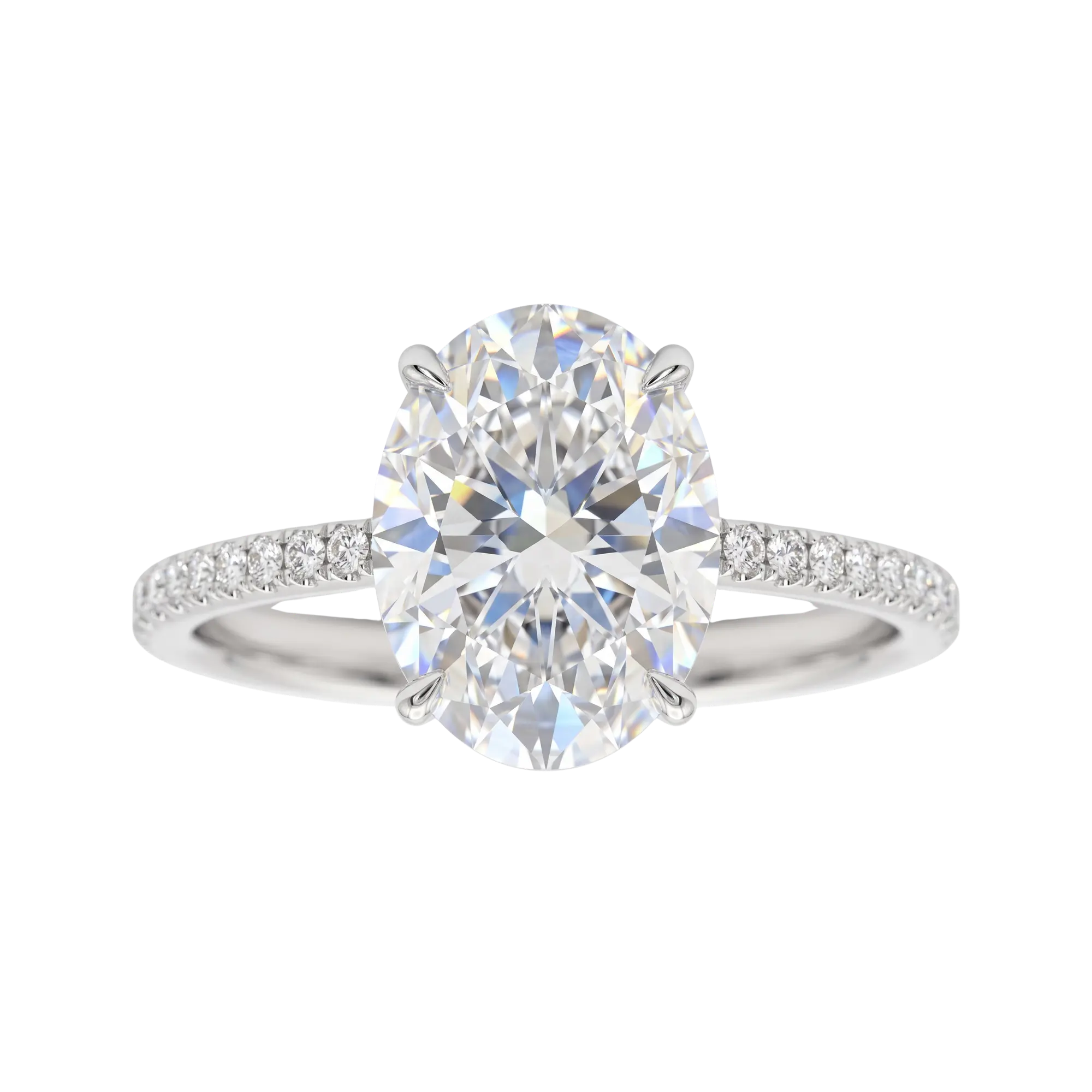 Empress Oval Cut 5 cttw Diamond Ring