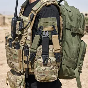 Upgraded Quick-Release Nylon Heavy Duty Keychain | Lightweight Keychain Anti-Slip Locking Adjustable Tactical Gear for Backpack, Belt & EDC | Multi-Use Outdoor, Hiking & Daily Carry Accessory.