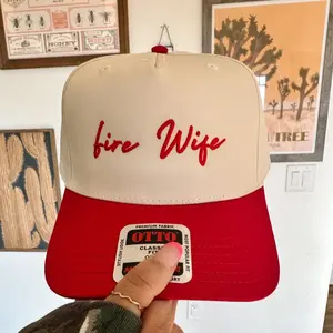 Fire Wife Embroidered Hat