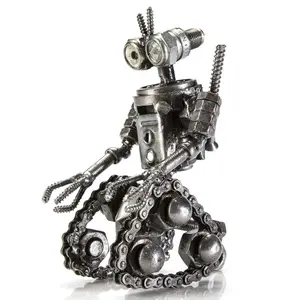Johnny-5 Inspired Recycled Metal Sculpture