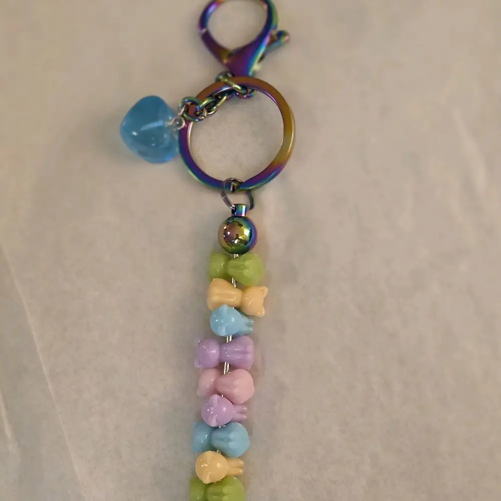 Practical Handmade Stylish Unisex Keychain with Split Ring, Fashion Accessory for Daily Use