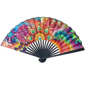 Auntie P FanDanceWithAuntieP Approved Folding Fan - Bold, Vibrant Design with Full Flair, Ideal for Celebrating
