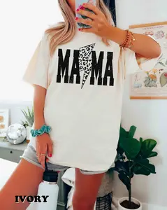 Comfort Colors Mama Lightning Bolt Shirt 90s Retro Mama Shirt Varsity Mama Shirt Mothers Day Gift Retro Mama Shirt Leopard Print Retro Mom