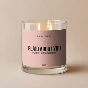 Plaid About You - 12oz Candle