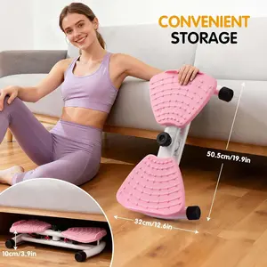 Ultra-Sturdy Waist Twisting Disc, 300LBS Weight Capacity, Home Abdominal Workout Equipment, Non-Slip & Silent Slimming Trainer