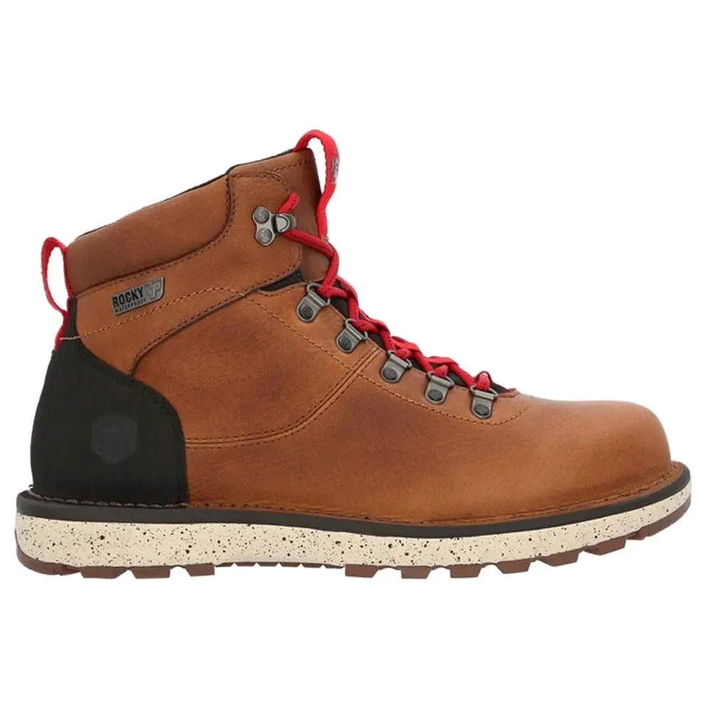 Rocky Mens Legacy 32 Waterproof Round Toe Hiking Hiking Casual Boots Ankle - Brown Rocky Mens Legacy 32 Waterproof Round Toe Hiking Hiking Casual Boots Ankle - Brown