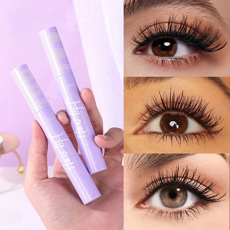1 PC  Mascara - Black Waterproof Tubing Formula, Smudge-Proof No Clumping Hypoallergenic, Creates Luxuriously Long Curled Lashes, Easy to Apply for Men & Women, Suitable for Daily Makeup, Dancing & Performances