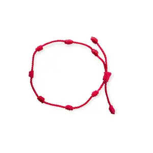 7-Knot Red String Bracelet - Spiritual Protection Against Envy and Evil Eye - Pulsera 7 Nudos for Spiritual Defense