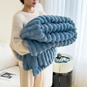 1pc Soft Skin-Friendly Warm Blanket for All Seasons, Ideal for Office, Sofa Naps, Single Use and Kids, Multi-Functional Outdoor Blanket, Soft Cozy Throw