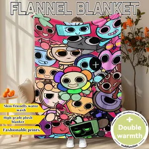 "Furniture Battle Royale" fleece blanket, Washable Blankets: soft, fluffy, skin-friendly, warm. Fits sofa, bedroom, camping, office. All-season use. Ideal gift for Christmas, New Year, Valentine's Day, birthdays