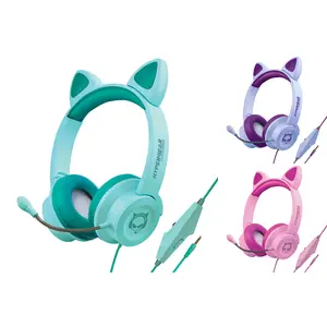 🎮🐾 Kombat Kitty Gaming Headset with Detachable Mic – Purrfect for Gamers! 🐾🎧