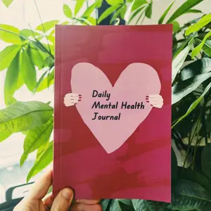A5 Mental Health Journal Planner, 1 Count Daily Self-care Tracker, Mood & Well-being Log Notebook  for Loved Ones Family Friends