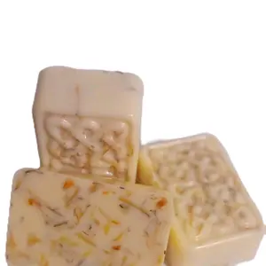 Calendula Feminim pH Balance Soap 4.7 oz Goat Milk Soap with Calendula Petals Apple Cider Vinegar & Tea Tree Oil for Sensitive Skin No Fragrance Added