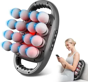 【DealsForYouDays】UFFAE 16-Head Percussion Massage Gun, Rechargeable Handheld Deep Tissue Massager with 9 Custom Modes, 9 Adjustable Intensities & 2600mAh Large Capacity Battery, for Back, Shoulder & Leg Soreness Relief