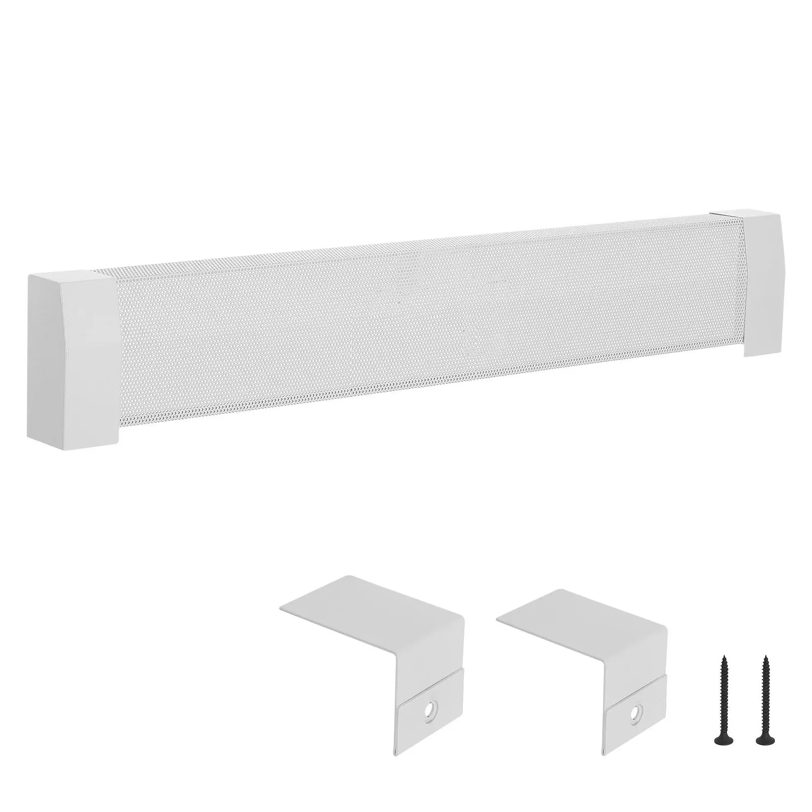 【DealsForYouDays】VEVOR Baseboard Heater Covers, Premium Series 4 ft Standard Electric Heating Unit Front Cover for Home Improvement, Heavy-duty Steel, Easy Installation for Bedroom Replacing Old Cover, White