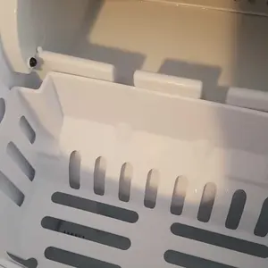 Product Review of EUHOMY Ice Maker Countertop with Handle, 26lbs in 24Hrs, 9 Ice Cubes Ready in 6 Mins, Auto-Cleaning Portable Ice Maker with Basket and Scoop, for Home/Kitchen/Camping/RV. (2024 New Silver) Utensils from S**e