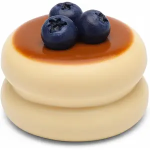 Squish Toys Stress Relief Soft Slow Rising Pudding Toy for Adults and Kids, Yellow Creamy Fidget Sensory Toy for Anxiety and Focus
