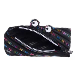 ZIPIT Monster Pouch – Fun & Durable Zipper Case for Kids, School Supplies, Makeup, or Travel | Cute & Versatile Organizer Bag