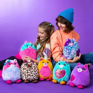 New Surprise Doll Misfittens Big Cats Cute Soft Long Tailed Bow Plush Doll Holiday Gift For Girls