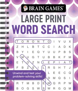 Brain Games - Large Print Word Search (Swirls) -- Publications International Ltd - Spiral