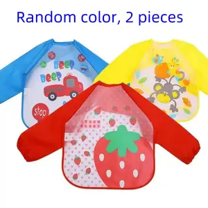 2-Piece Waterproof Work Suit for Infants and Toddlers, Reversible Design and Easy Clean, Perfect Christmas Gift Idea Work Bibs