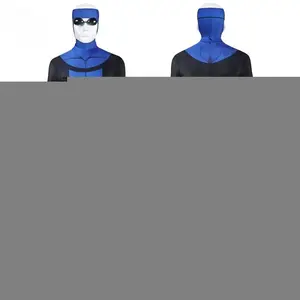 Mark Grayson Cosplay Invincible Season 3 Mark Costume Blue Elastic 3D Printed Zentai Suit Mask Outfit Halloween Custom Made