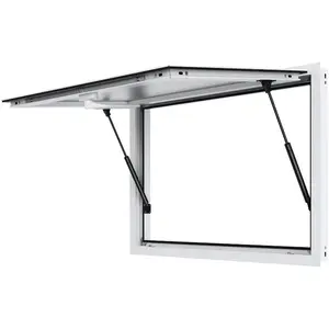 VEVOR Concession Window 48x36, Aluminum Alloy Food Truck Service Window with Awning Door Drag Hook, Up to 85 Degrees Stand Serving Window for Food Trucks Concession Trailers, Glass Not Included