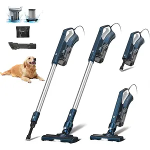 Corded Stick Vacuum Cleaner for   & Hard Floors,500W 16.7Ft Power Cord Ultra-Lightweight Vacuum Cleaner with  Suction for Tile and Low-Pile Carpet Handheld Vac(VA002)