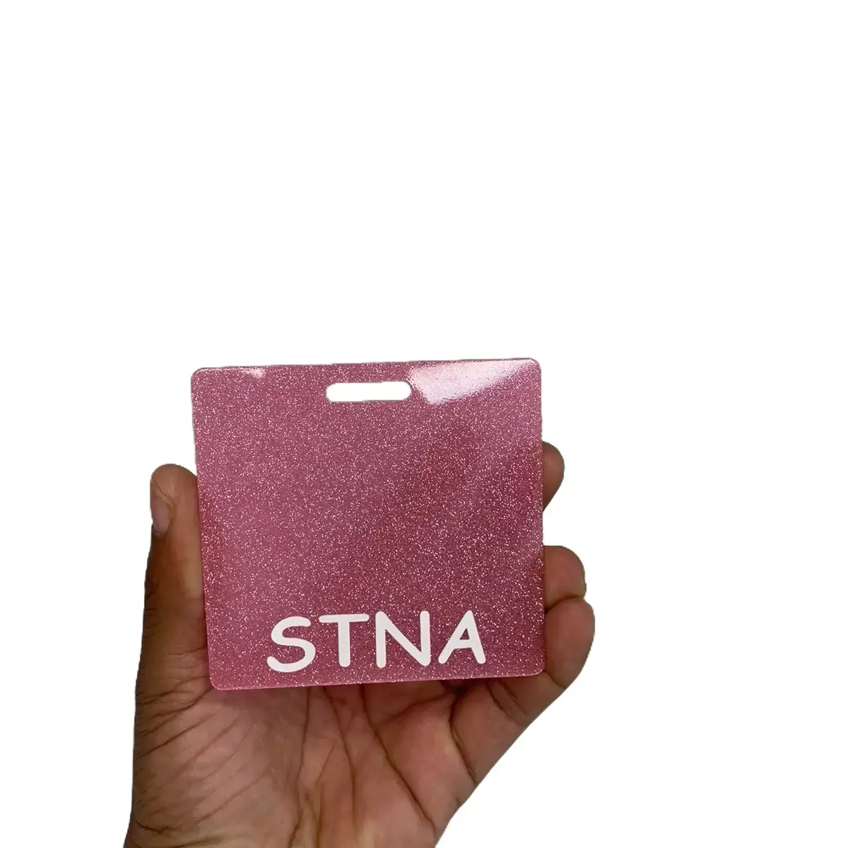 STNA Glitter Acrylic Badge Holder - Badge Buddy Job Identification Badge Holder