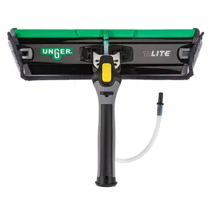 Unger nLITE PowerPad Complete 14" & 18" Pure Water Fed Pole Window Cleaning Tool for Efficient & Streak-Free Results